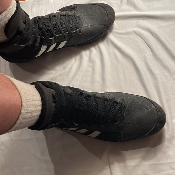 COPY - Adidas HVC 2 Adult Wrestling Shoes AQ3325 - Black, White - Picture 3 of 4